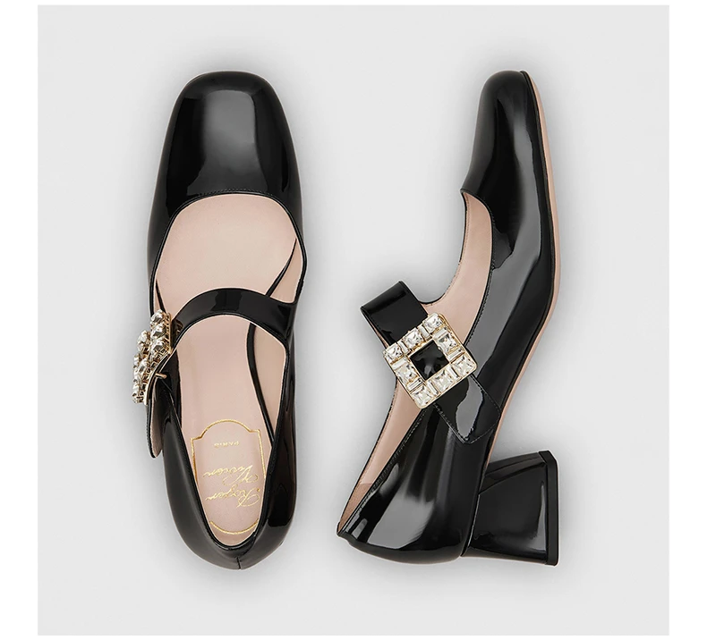 商品[国内直发] Roger Vivier|ROGER VIVIER 黑色女士中跟鞋 RVW51934780D1P-B999,价格¥11092,第8张图片详细描述