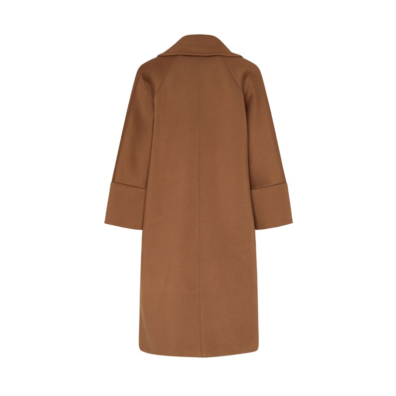商品Max Mara|MAX MARA Epopea 棕色女士大衣长款外套 9901024106008,价格¥7359,第4张图片详细描述
