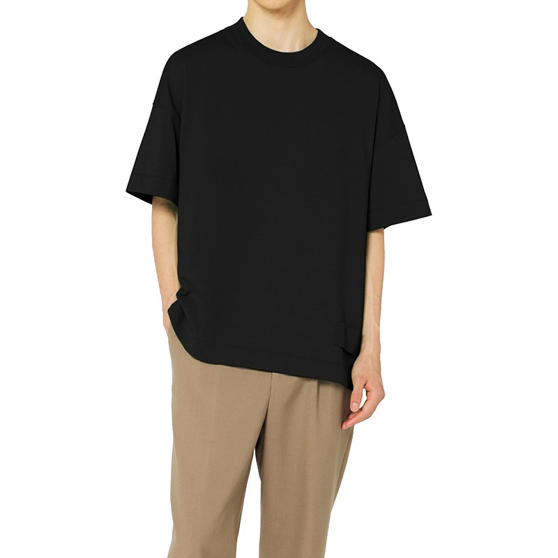 商品AMI|Ami 22年春夏新款 男女同款黑色纯有机棉Alexandre Mattiussi短袖T恤,价格¥1346,第6张图片详细描述