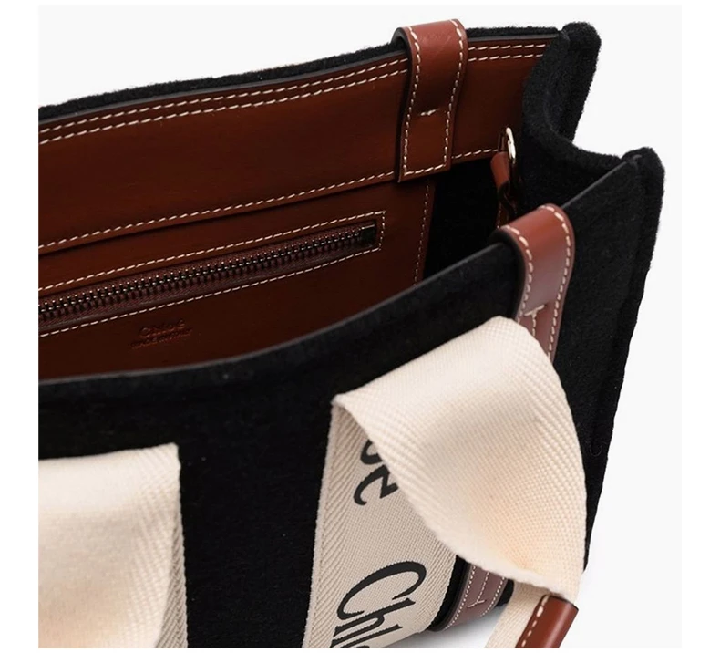 商品[国内直发] Chloé|CHLOE' 女士黑色托特包 C22SS397-G64-001,价格¥9445,第8张图片详细描述