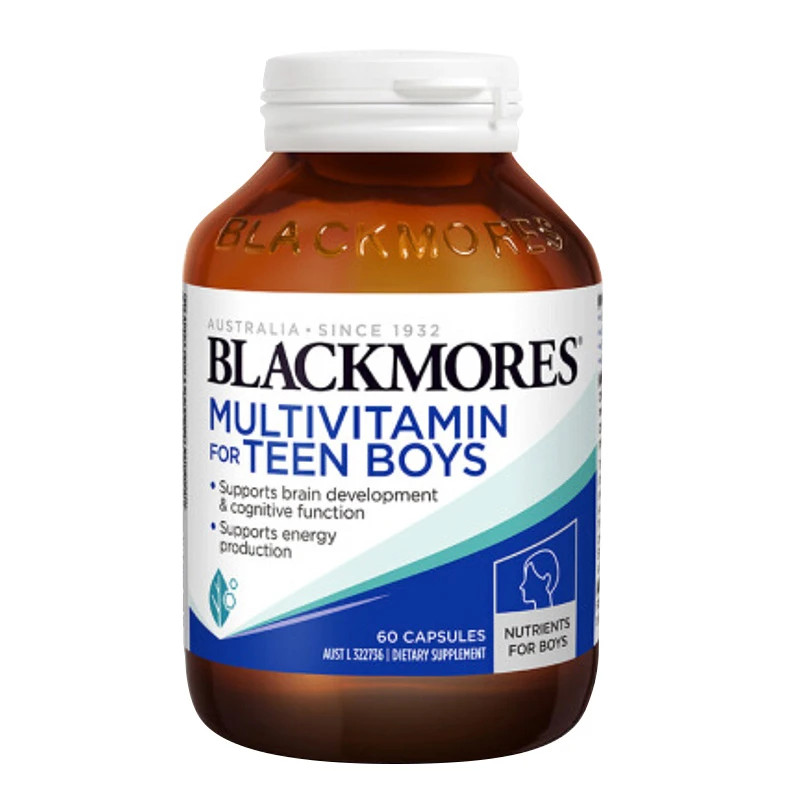 商品[国内直发] Blackmores|澳洲Blackmores青少年多维+健脑营养素（男孩版）60粒,价格¥113,第1张图片详细描述