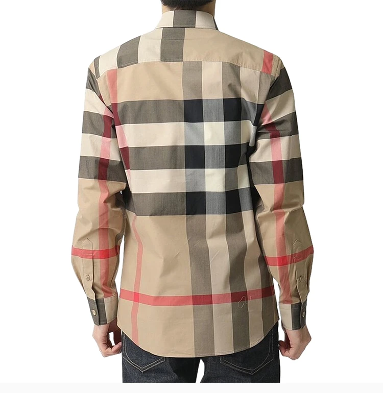 商品Burberry|BURBERRY 格纹男士衬衫 8010213,价格¥3095,第6张图片详细描述