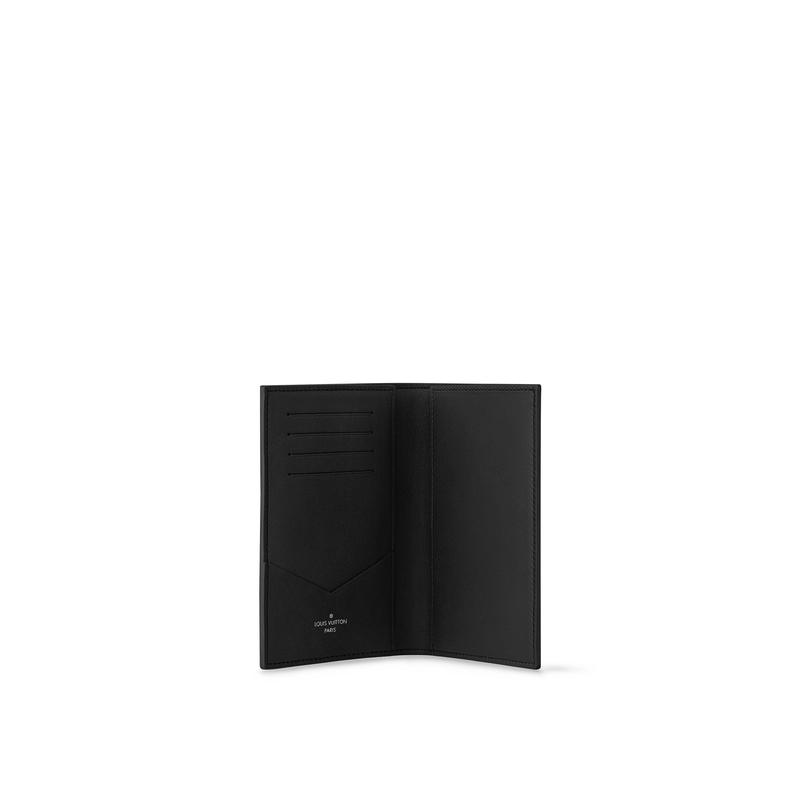 商品Louis Vuitton|【预售十天】路易威登 25新款 男士极致黑老花牛皮护照包 M13187,价格¥3640,第5张图片详细描述