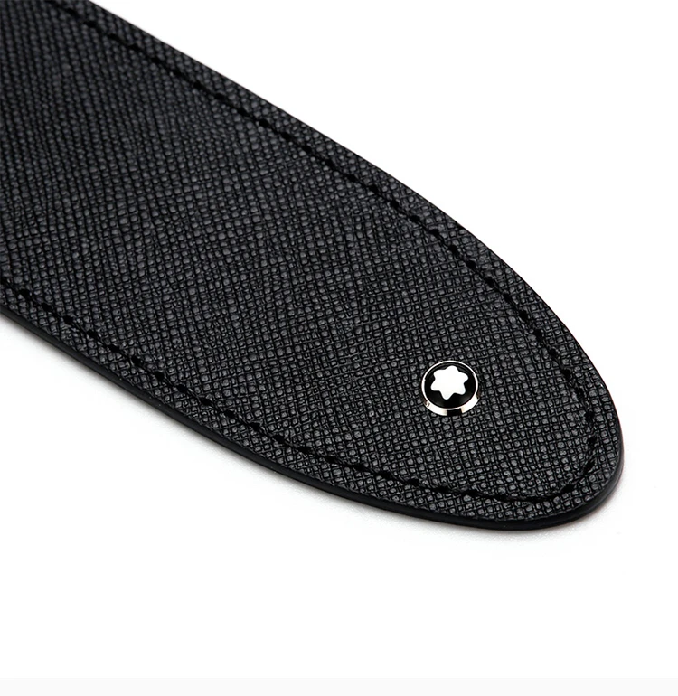 商品[国内直发] MontBlanc|MONT BLANC 男士黑色皮革笔袋 118699,价格¥390,第8张图片详细描述
