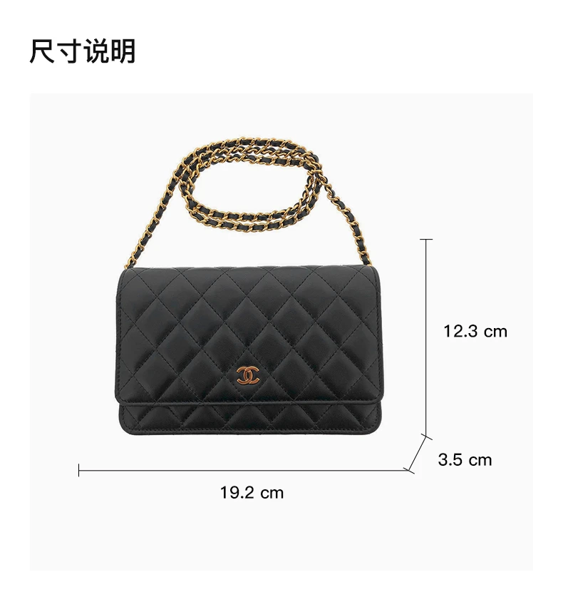 商品[国内直发] Chanel|CHANEL 黑色女士斜挎包 AP0250-Y01295-C3906,价格¥47001,第3张图片详细描述