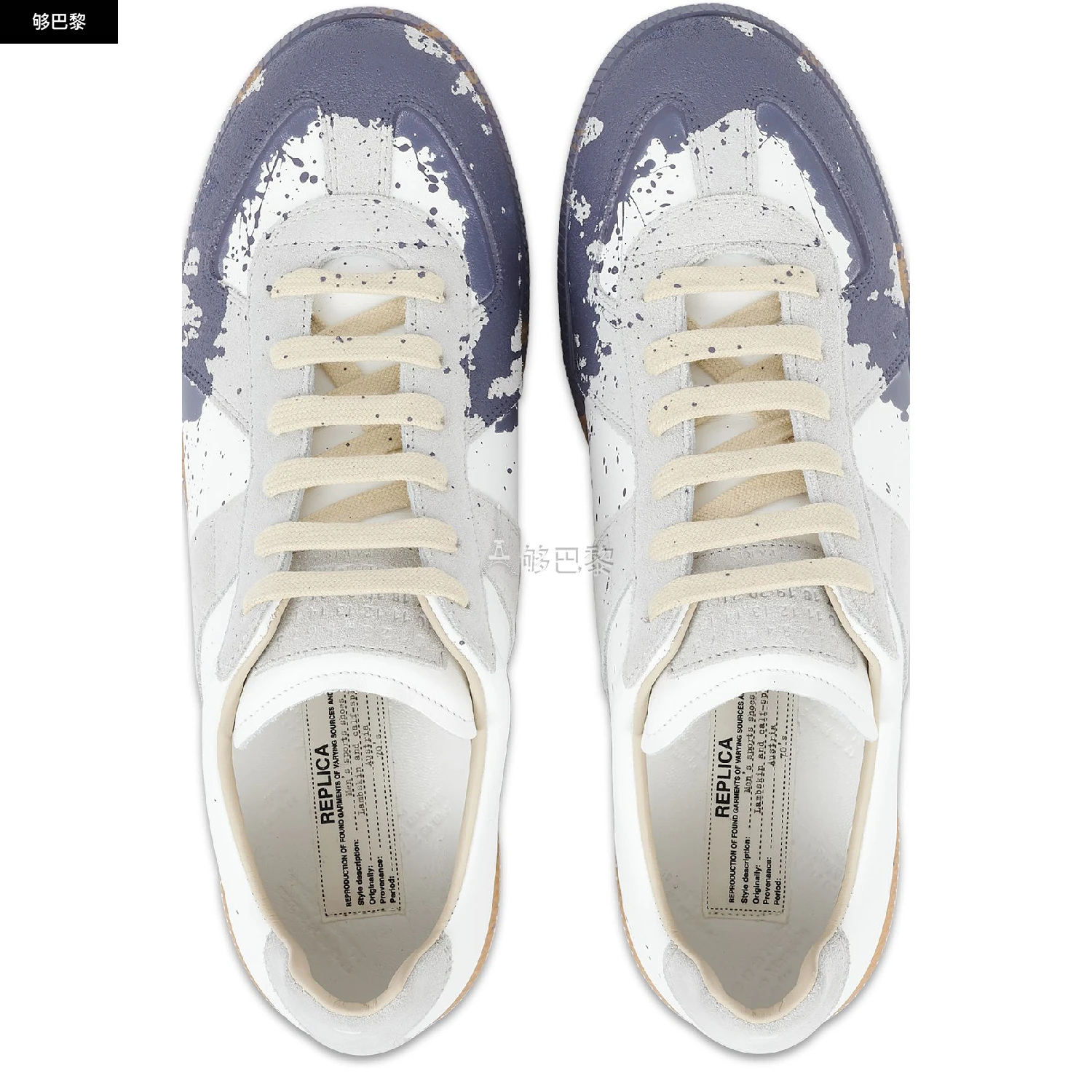 商品MAISON MARGIELA|【特惠8.7折】【预售】 男士 休闲运动鞋 Paint Replica 运动鞋  MMM9XKM3MUL,价格¥7882,第6张图片详细描述