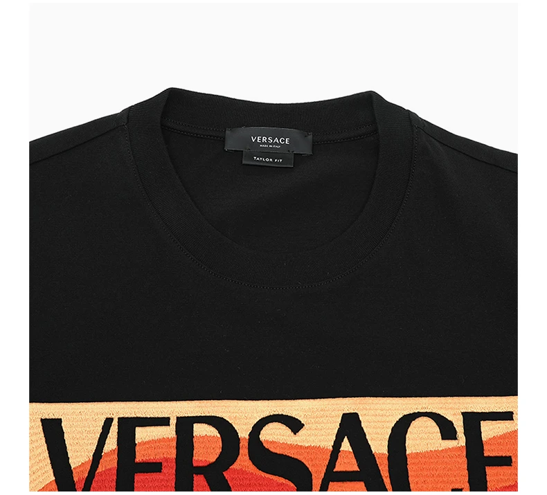 商品Versace|VERSACE 男黑色短袖T恤 10039151-A027871-B000,价格¥2903,第6张图片详细描述