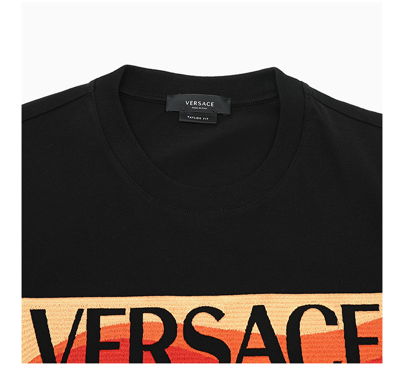 商品Versace|VERSACE 男黑色短袖T恤 10039151-A027871-B000,价格¥3449,第8张图片详细描述