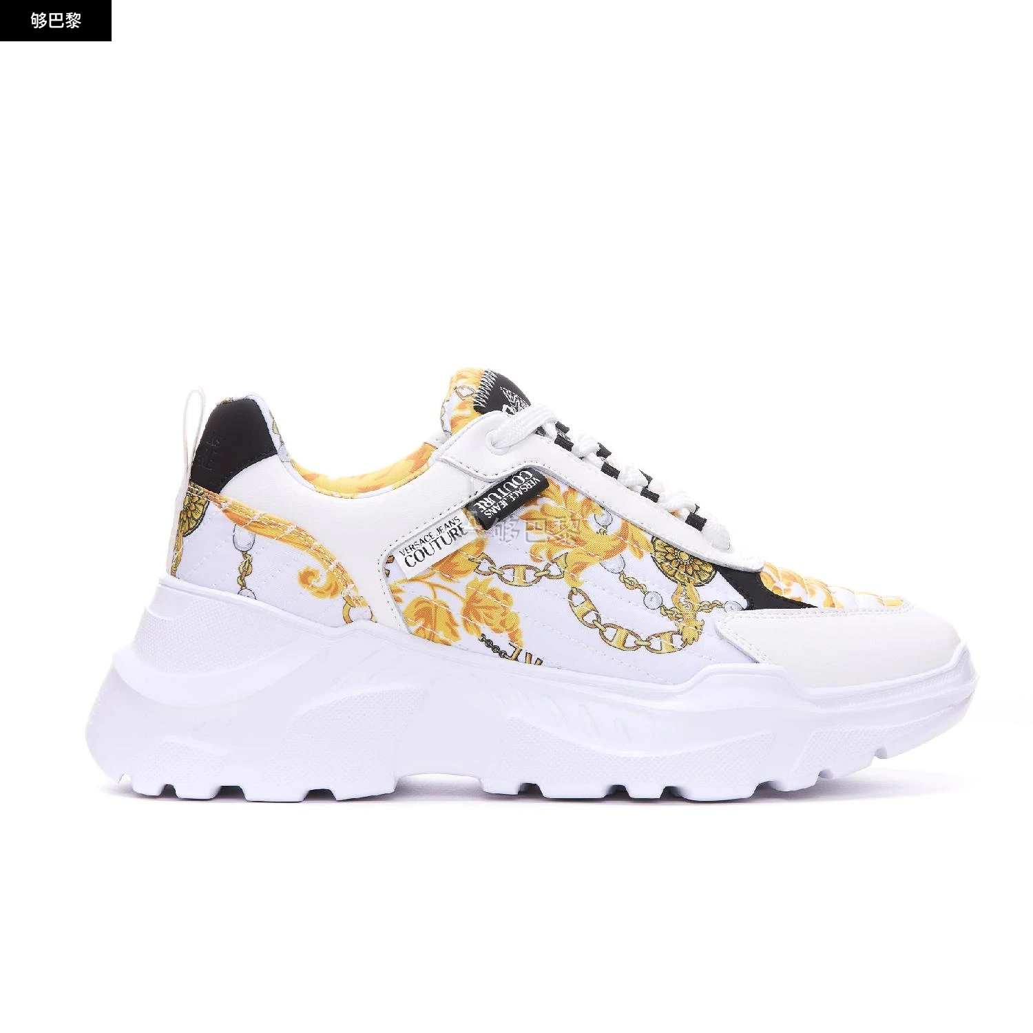 商品Versace|【特惠7.9折】【预售】 2023秋冬 男士 休闲运动鞋 运动鞋 2252819  75YA3SC7ZS879G03 ,价格¥2307,第2张图片详细描述