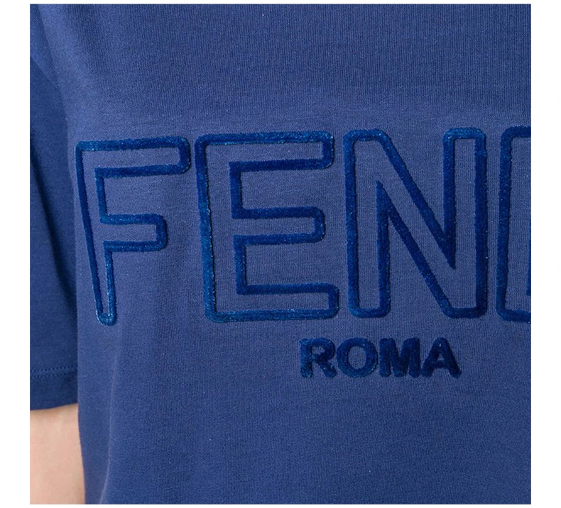 商品Fendi|FENDI 蓝色女士T恤 FAF077-A47A-F12QA,价格¥1694,第8张图片详细描述