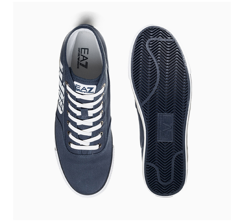 商品Emporio Armani|EMPORIO ARMANI 男海军蓝色男士帆布鞋 288014-5P299-00020,价格¥648,第4张图片详细描述