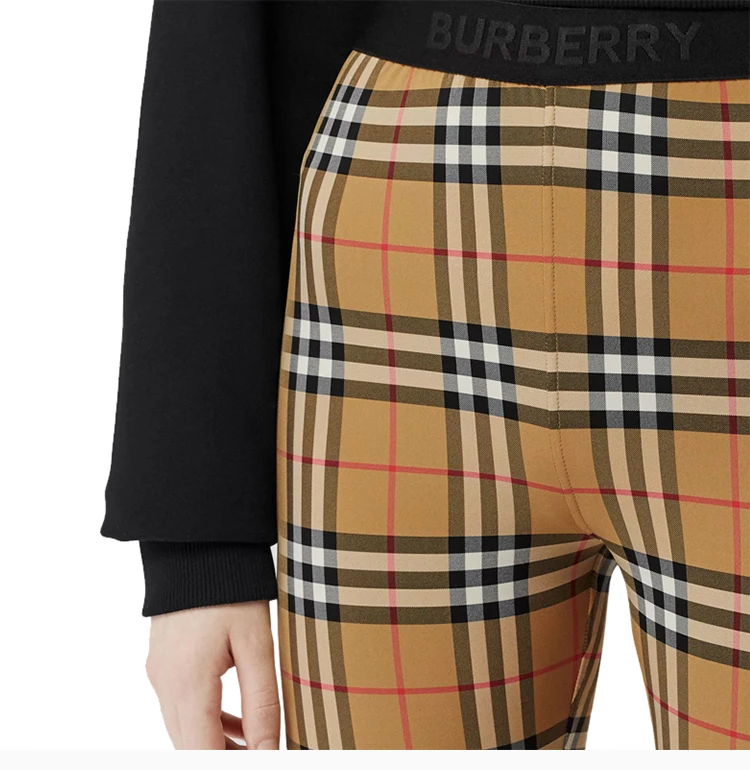 商品Burberry|BURBERRY 黄色女士打底裤 8012450,价格¥1763,第7张图片详细描述