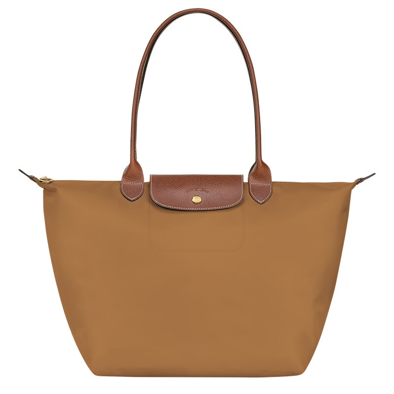 商品Longchamp|LONGCHAMP/珑骧 女士深蓝色帆布金色五金按扣拉链开合大号托特包,价格¥814,第11张图片详细描述