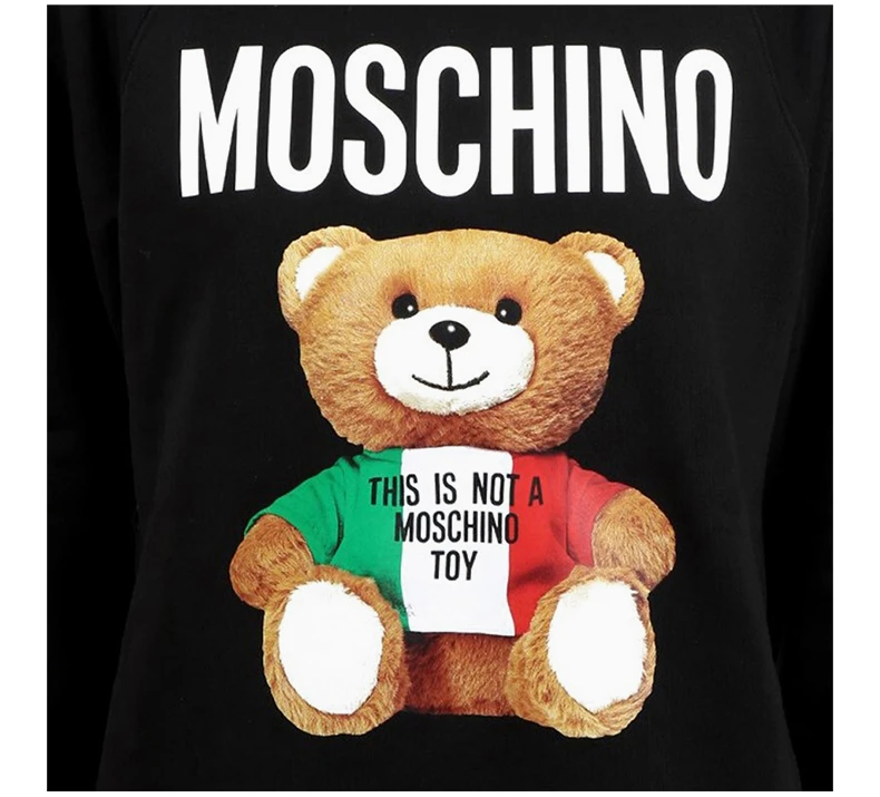 商品Moschino|MOSCHINO 黑色女士卫衣/帽衫 EA1710-0527-1555,价格¥1517,第7张图片详细描述