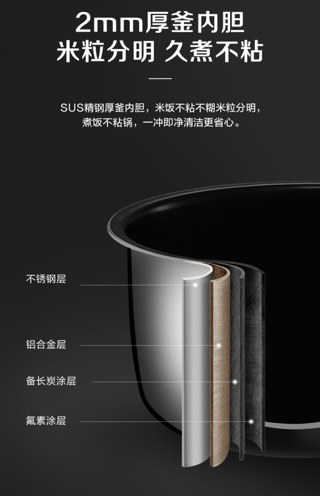 商品[国内直发] Panasonic|Panasonic/松下 IH电饭煲家用智能变频HK151真香煲大容量1-6人多功能电饭锅,价格¥575,第25张图片详细描述