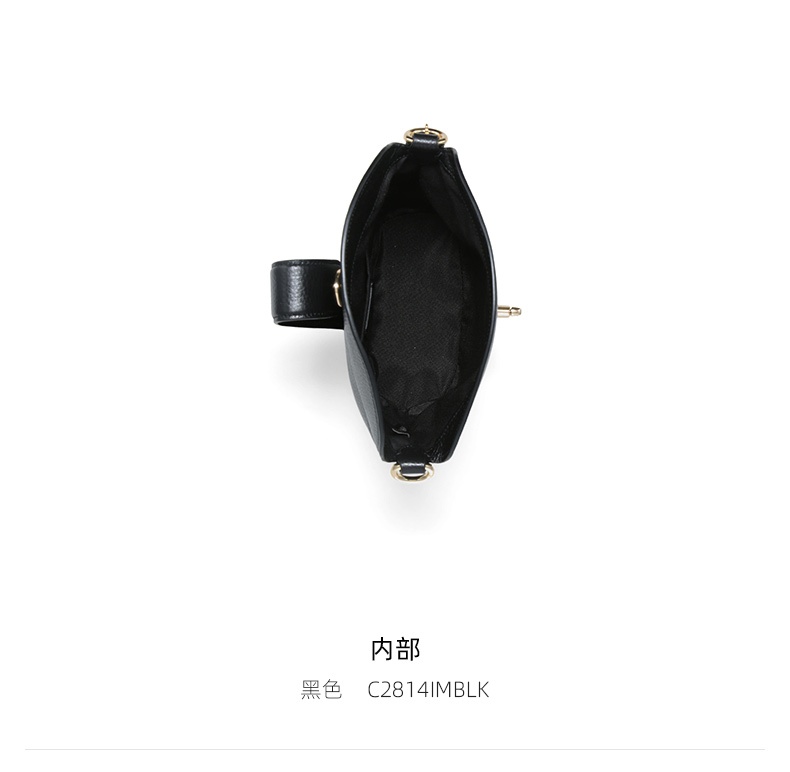 商品[国内直发] Coach|COACH 女包欧美时尚旋锁单肩斜挎包 C2814IMBLK,价格¥1067,第6张图片详细描述