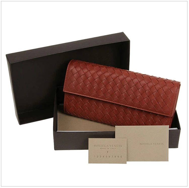 商品[国内直发] Bottega Veneta|Bottega Veneta 葆蝶家 中性羊皮砖红色长款包 150509-V001N-6329,价格¥4054,第7张图片详细描述