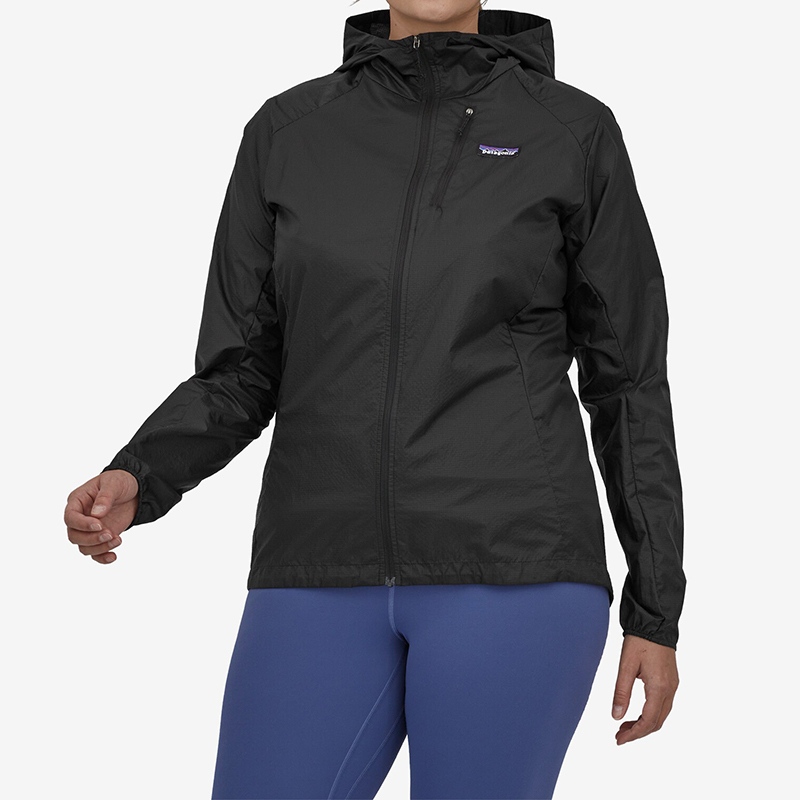 商品Patagonia|巴塔哥尼亚 23年新款 Houdini系列 女士黑色尼龙连帽夹克,价格¥1272,第3张图片详细描述