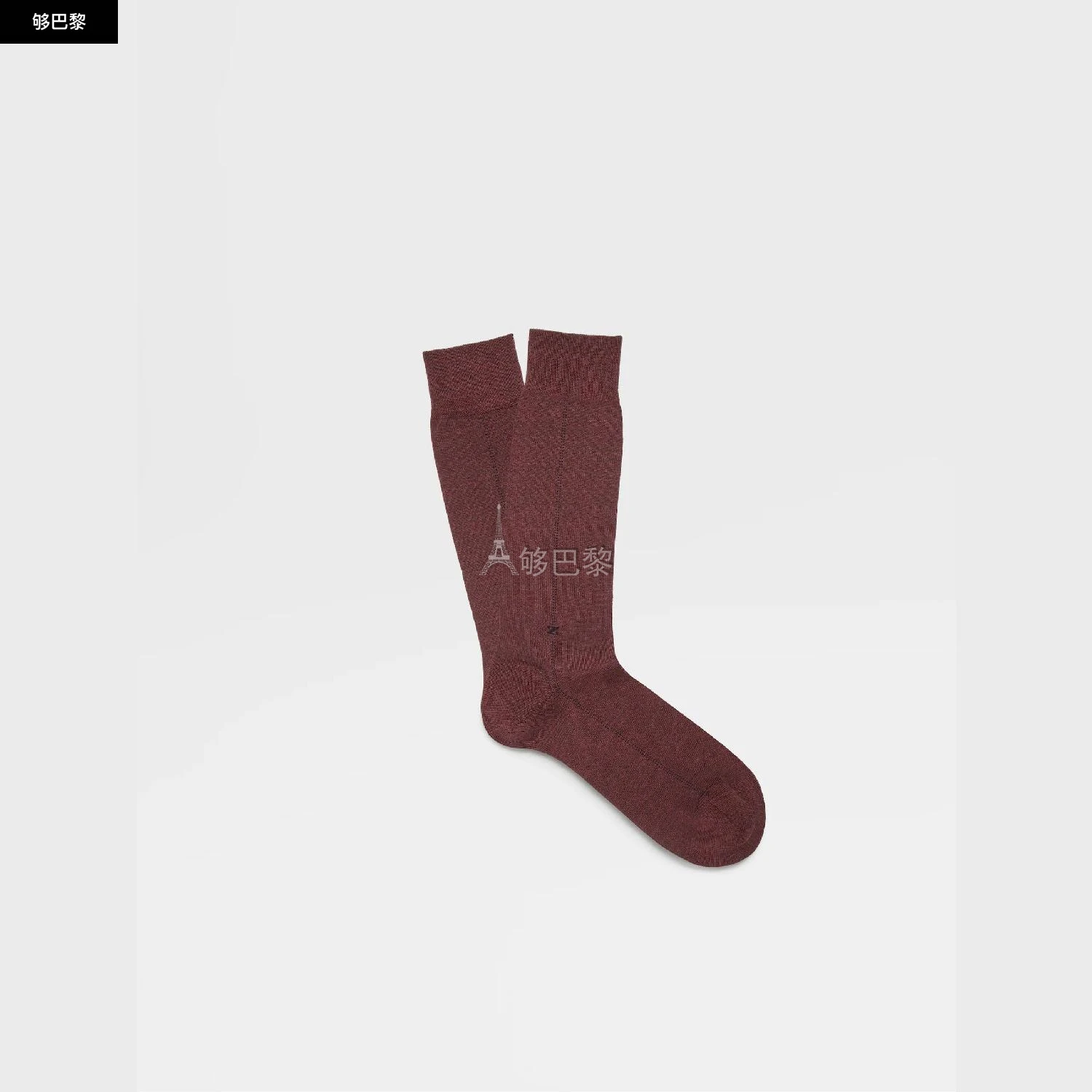商品Zegna|【预售】 杰尼亚 25春夏 男士 袜子 BAROLO GRAPE BAGUETTE MID CALF SOCKS N5V40-524-602 ,价格¥627,第2张图片详细描述