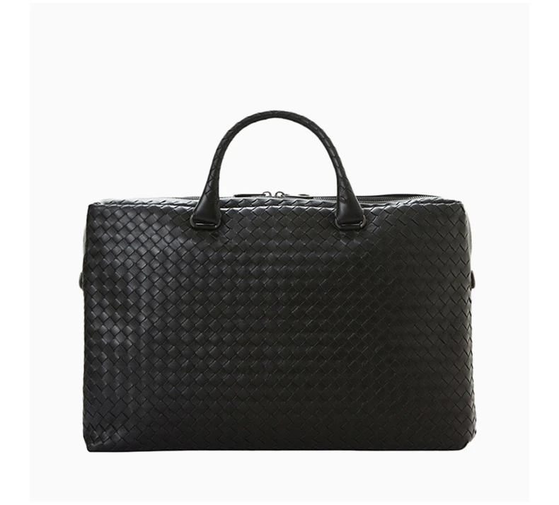 商品[国内直发] Bottega Veneta|Bottega Veneta 葆蝶家 黑色牛皮男士两用包 354386-VQ131-1000,价格¥13010,第3张图片详细描述