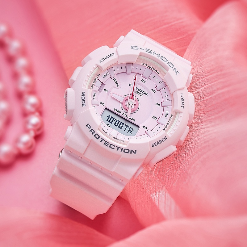 商品[国内直发] Casio|卡西欧女表G-SHOCK粉表防水抗震,价格¥709,第4张图片详细描述