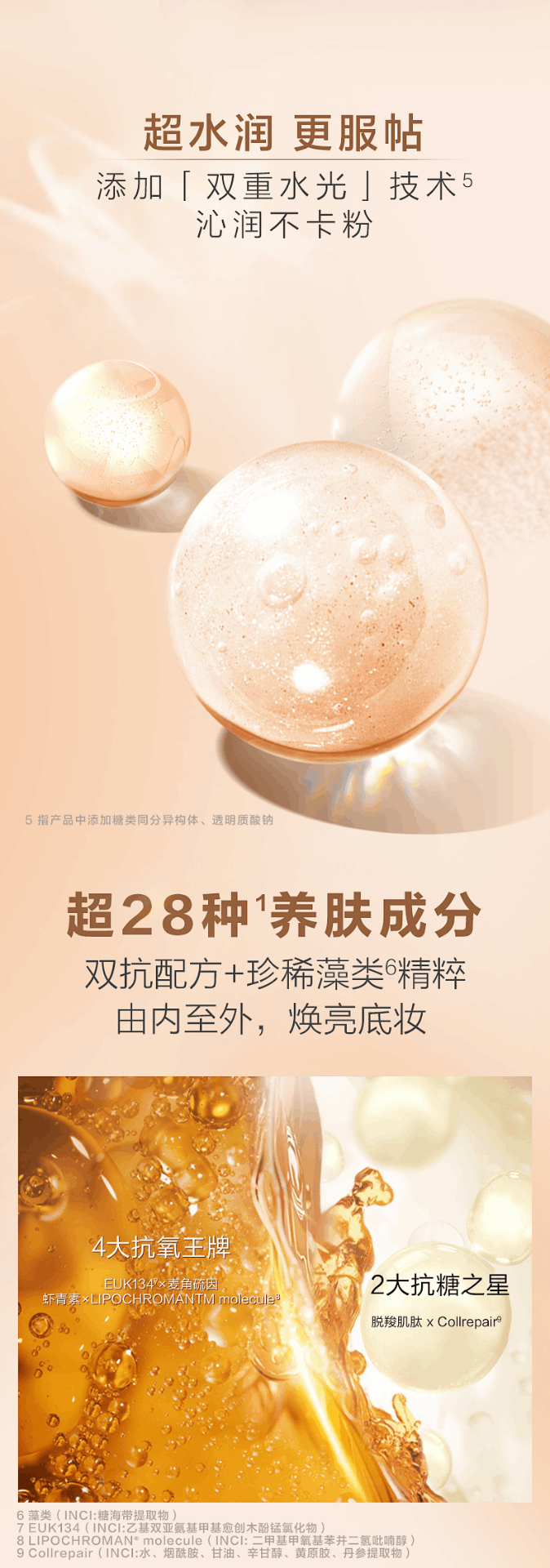 商品PROYA|珀莱雅 双抗粉底液2.0 沁润/丝绒版 30ml（赠品以实际发货为准，介意慎拍）,价格¥352,第5张图片详细描述