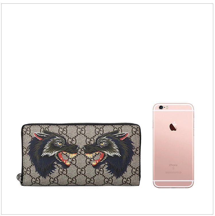 商品[国内直发] Gucci|GUCCI 印花男士长款钱夹 451273-9H6AN-8697,价格¥8988,第2张图片详细描述