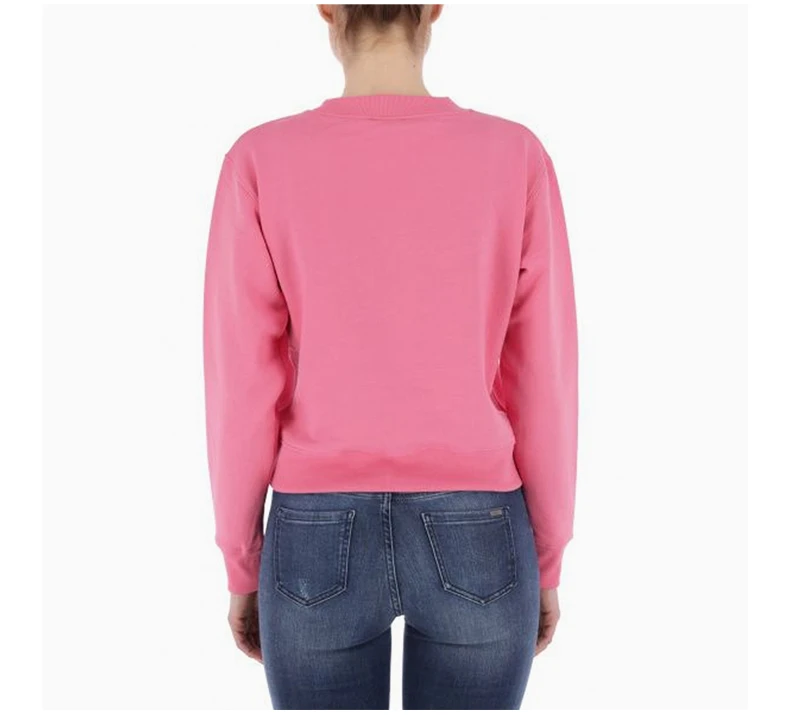 商品Emporio Armani|EMPORIO ARMANI女士粉色圆领棉质卫衣 6Z2M93-2JQWZ-0343,价格¥716,第6张图片详细描述