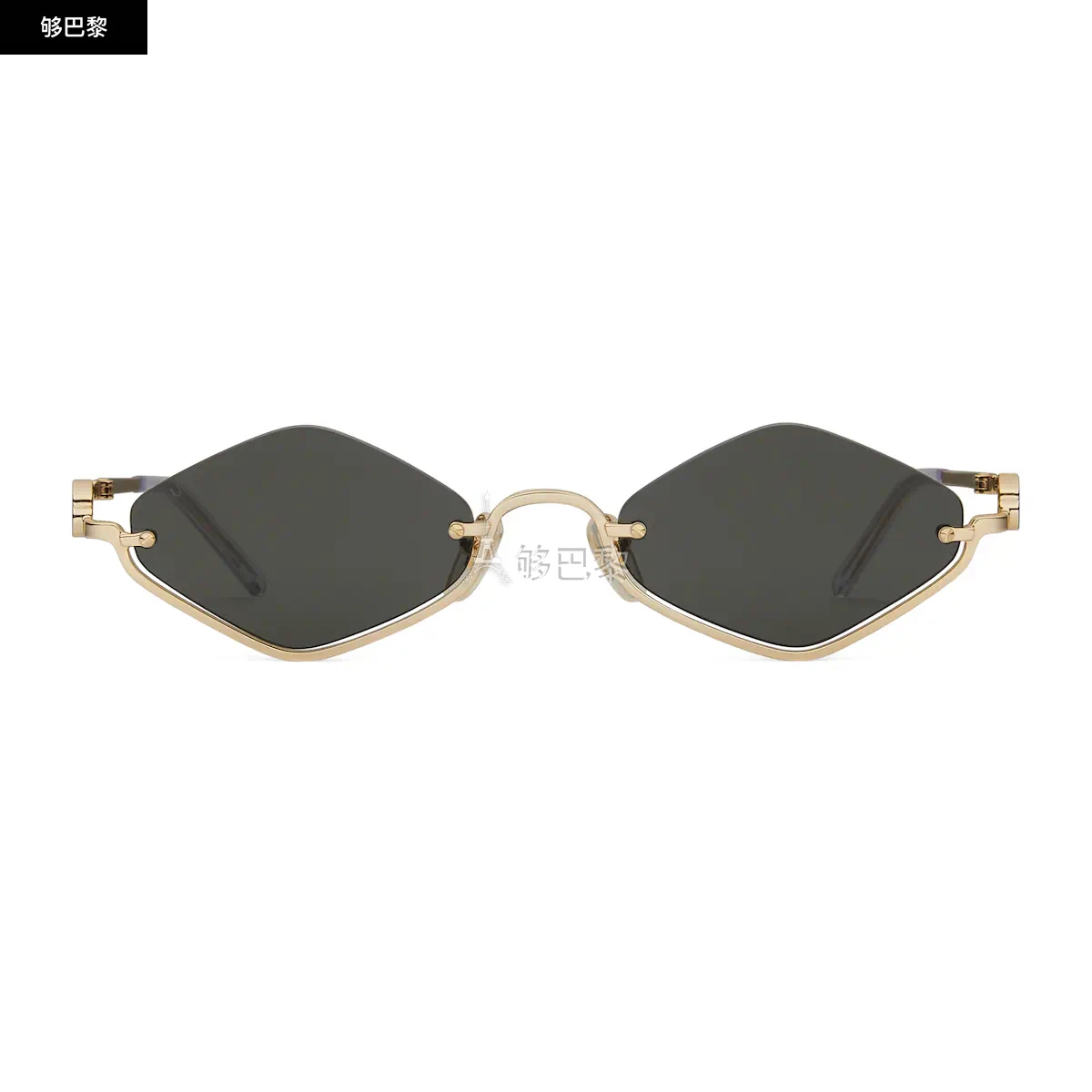 商品Gucci|【预售】 古驰 24秋冬 女士 太阳眼镜 几何造型镜框太阳眼镜 778093 I3330 8012,价格¥4374,第2张图片详细描述