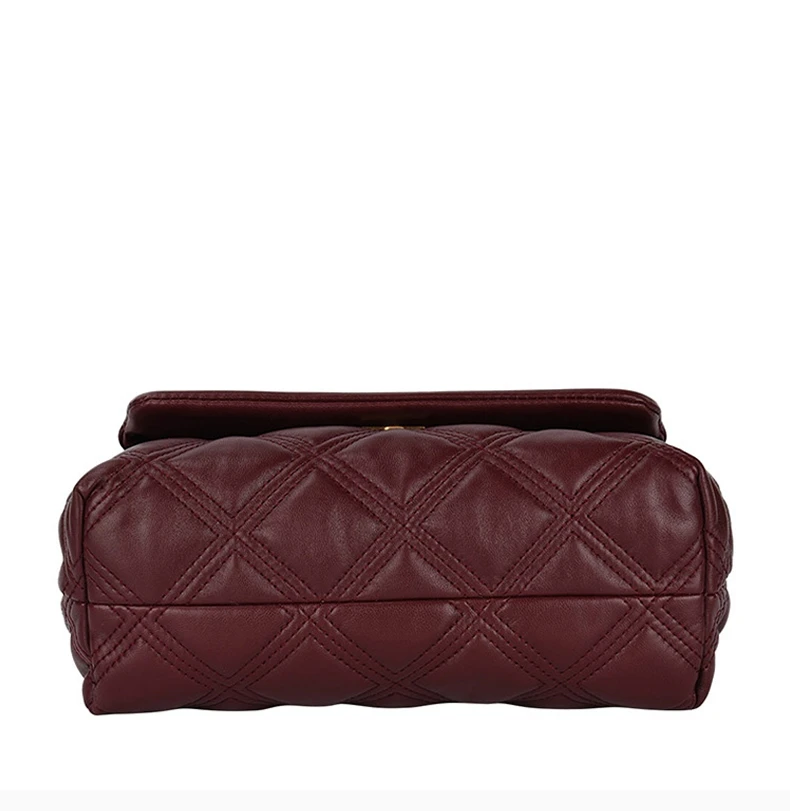 商品Tory Burch|Tory Burch 汤丽柏琦 女士酒红色单肩斜挎包 58102-639,价格¥3341,第3张图片详细描述