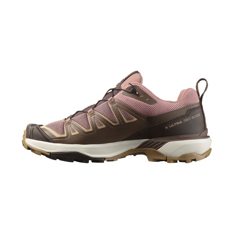 商品Salomon|Salomon萨洛蒙 X ULTRA 360 EDGE系列男士浅木色/红棕色/深棕色织物登山鞋,价格¥1256,第4张图片详细描述