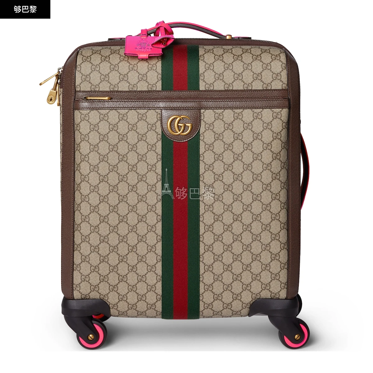 商品Gucci|【预售】 古驰 24秋冬 女士 旅行箱 GUCCI SAVOY系列小号登机行李箱 786159 FADEK 9767,价格¥22114,第2张图片详细描述