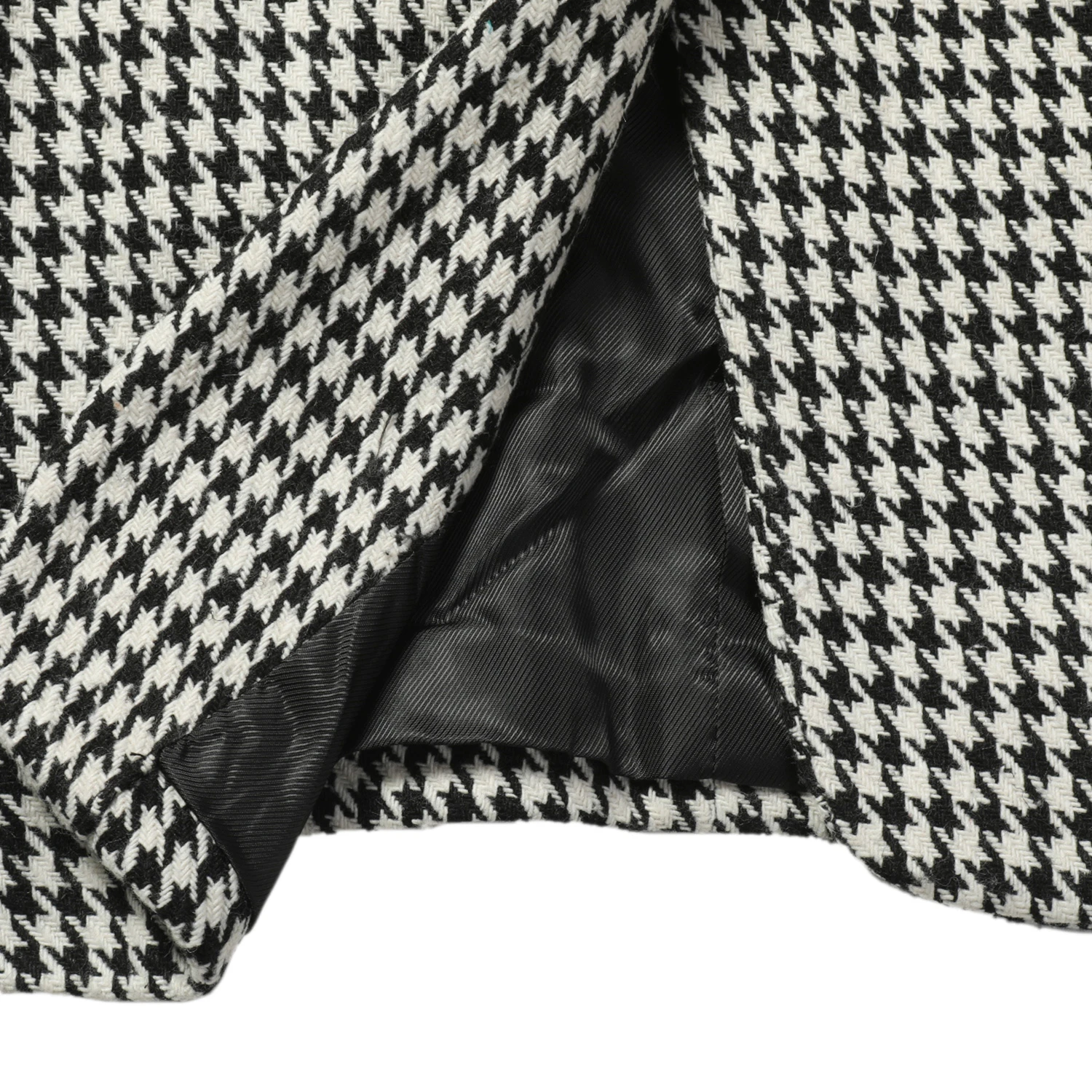 商品Sandro|SANDRO 女士格纹棉质西服外套 AG10231054-BLACK,价格¥604,第2张图片详细描述
