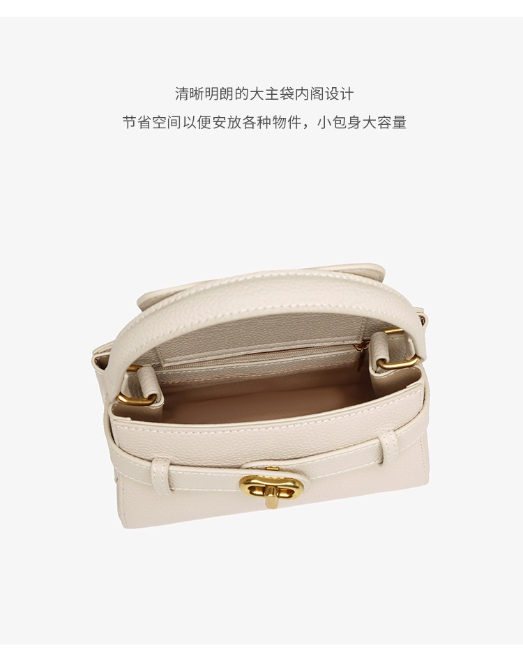 商品[国内直发] GLENVINTEN|格岚云顿新款潮流手提小凯莉包百搭时尚小包包真皮女士高级感单肩斜挎包,价格¥338,第9张图片详细描述