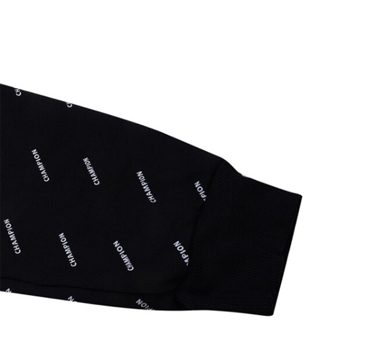 商品CHAMPION|冠军 男款黑色草写印花logo运动裤 athletics线 P5740P-AYUF,价格¥267,第4张图片详细描述