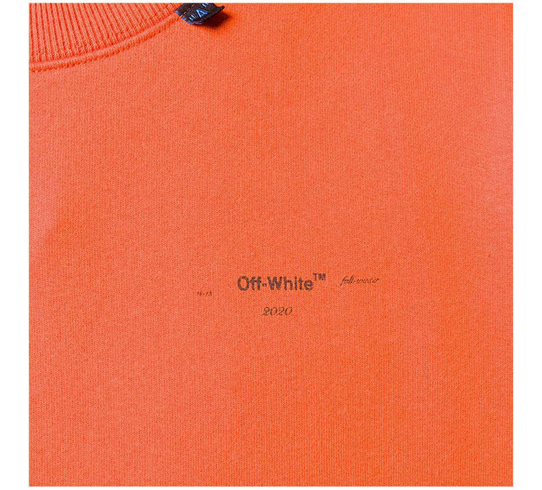 商品Off-White|OFF WHITE 男士橙色卫衣 OMBA035F19E30011-1910,价格¥2150,第9张图片详细描述