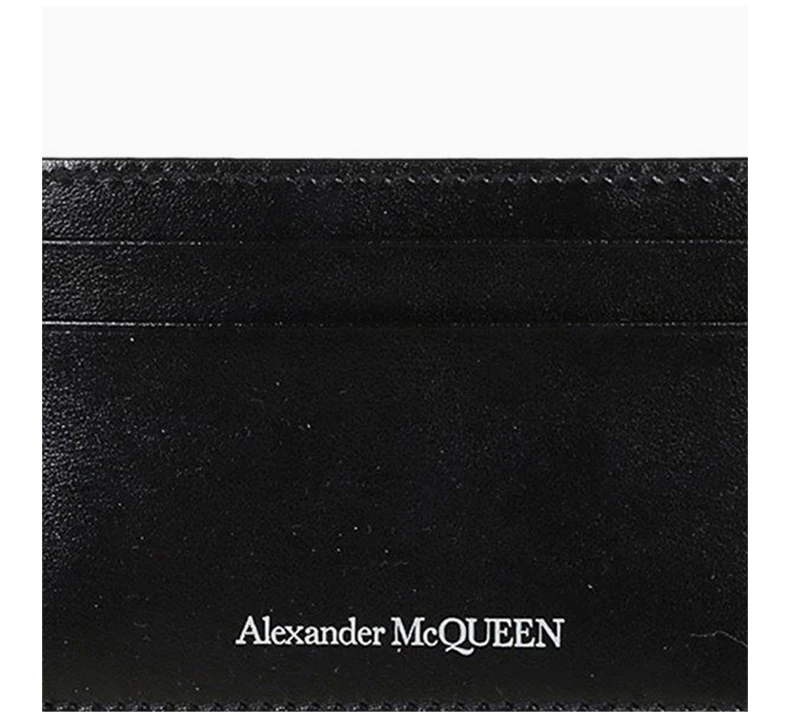 商品Alexander McQueen|ALEXANDER MCQUEEN 亚历山大·麦昆 男士黑色皮质卡夹 602144-1XI0Y-1000,价格¥613,第6张图片详细描述