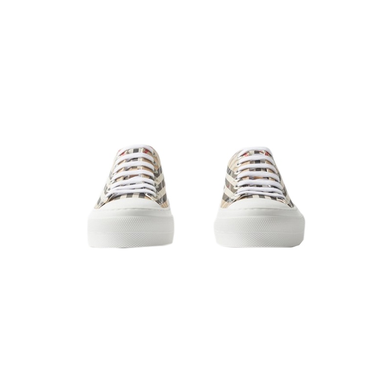 商品Burberry|【现货】博柏利 女士经典米色格纹印花棉质运动鞋-80505061PZNSDBEISI,价格¥2961,第3张图片详细描述