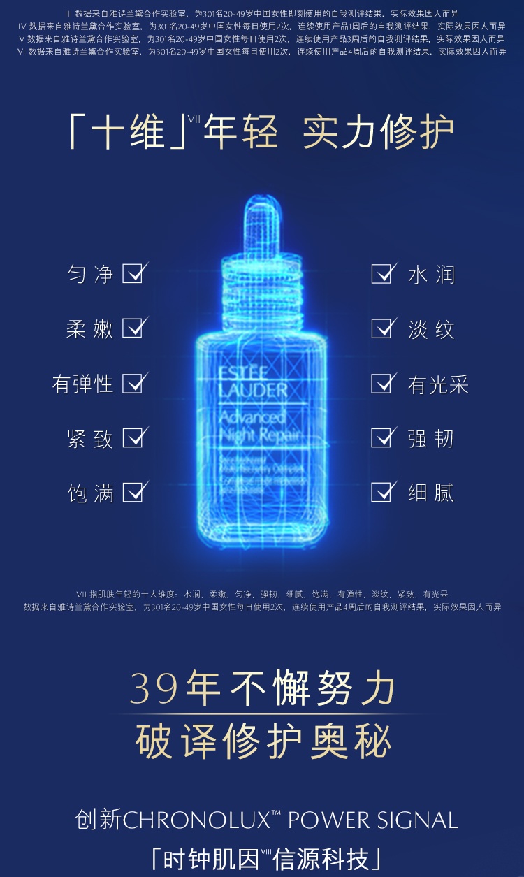 商品Estée Lauder|雅诗兰黛 第七代小棕瓶特润精华 50ml（香港直邮版本随机发）,价格¥825,第3张图片详细描述