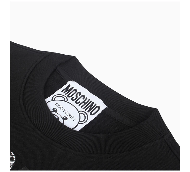 商品[国内直发] Moschino|MOSCHINO 黑色女士卫衣/帽衫 EV1713-5527-3555,价格¥1082,第6张图片详细描述