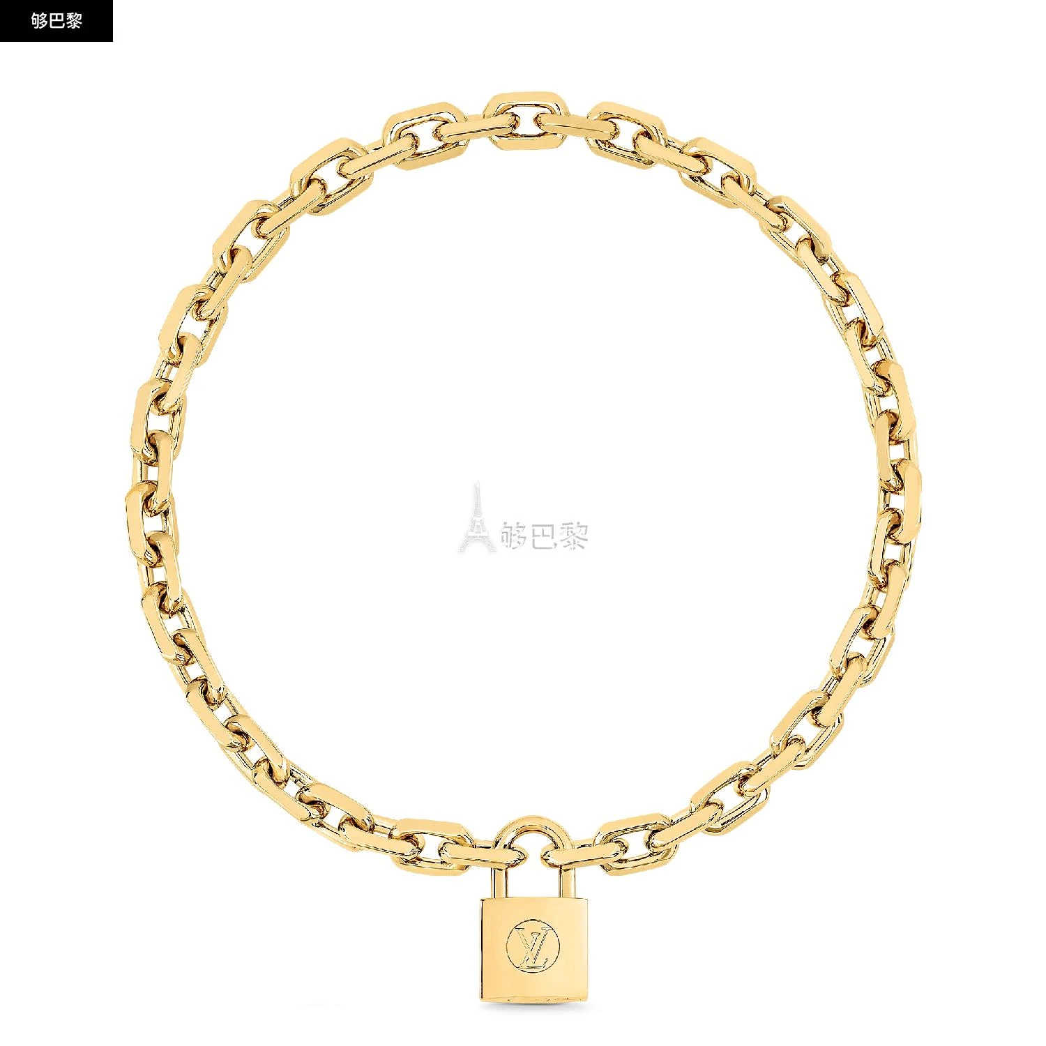 商品Louis Vuitton|包邮包税【预售7天发货】 LV路易威登 24春夏 女士 项链 LV EDGE CADENAS 项��链 MP2993,价格¥8517,第3张图片详细描述