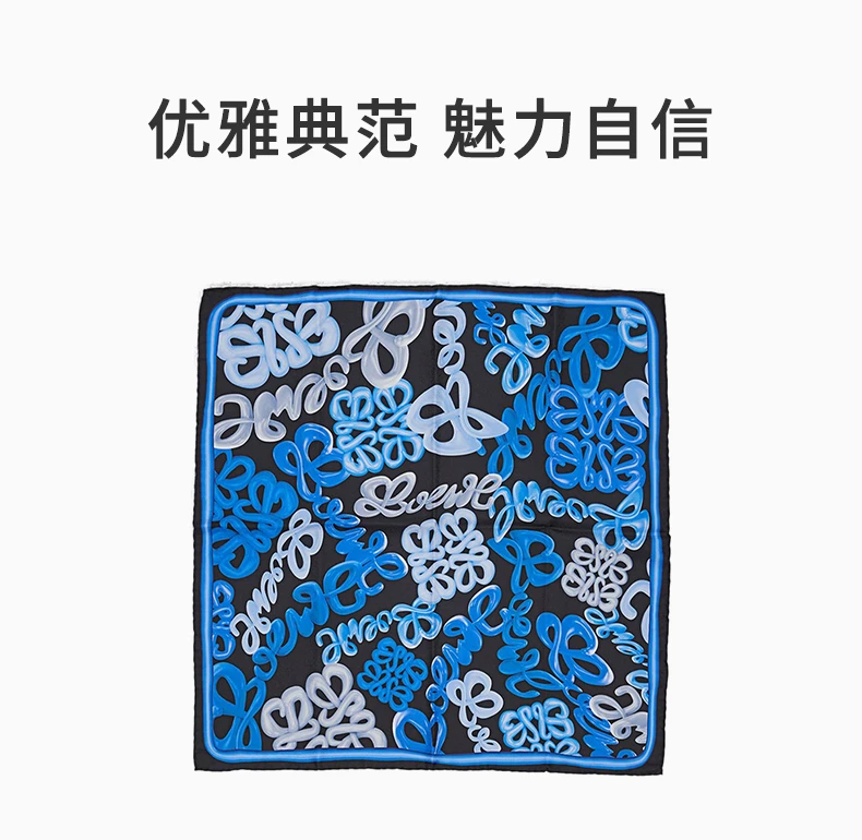 商品[国内直发] Loewe|LOEWE 蓝色女士丝巾 F540257X05-4985,价格¥2101,第1张图片详细描述