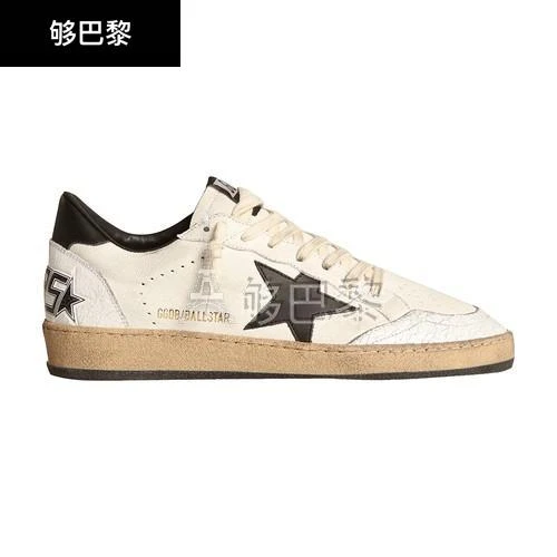 商品Golden Goose|【特惠9.0折】包邮包税【预售7天发货】 GOLDEN GOOSE 23秋冬 男士 休闲运动鞋 Ball Star 低帮运动鞋 GOGG7VP2WHT,价格¥4455,第3张图片详细描述