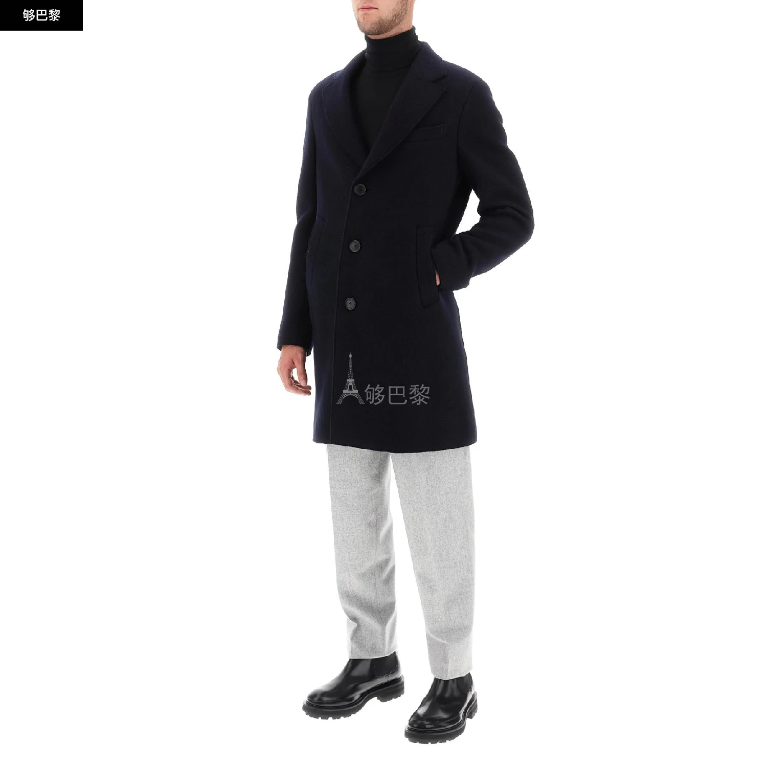 商品Zegna|【特惠3.5折】【预售】 2023秋冬 男士 大衣 夹克 2270646  697708A64DSGG0NB ,价格¥6230,第6张图片详细描述