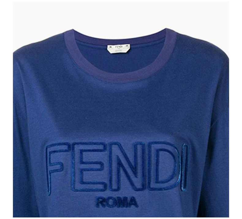 商品Fendi|FENDI 蓝色女士T恤 FAF077-A47A-F12QA,价格¥1694,第7张图片详细描述