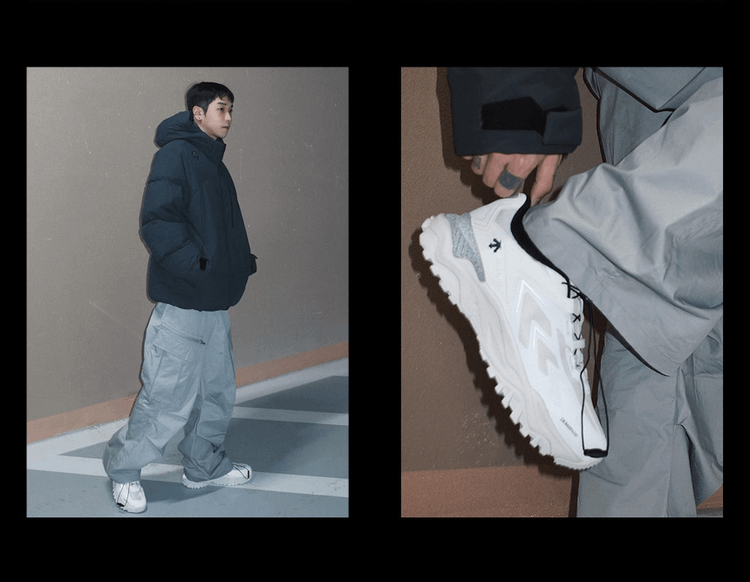 商品DESCENTE|【Brilliant|包邮包税】简约设计运动鞋舒适休闲百搭款SO423LCRO4-KHWH,价格¥627,第4张图片详细描述