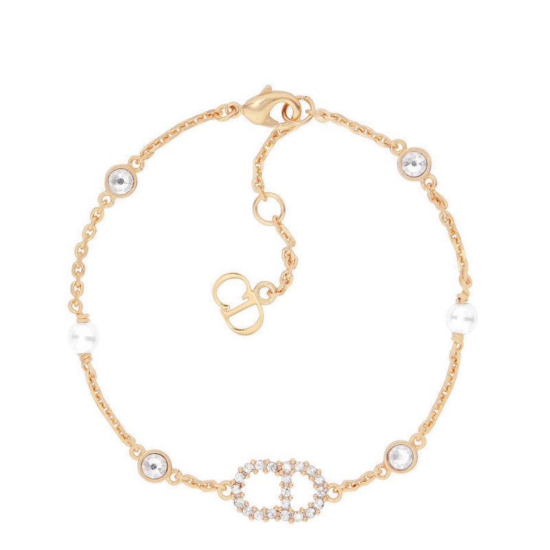 商品Dior|迪奥 CLAIR D LUNE水晶树脂圆珠镀金手链,价格¥3100,第2张图片详细描述