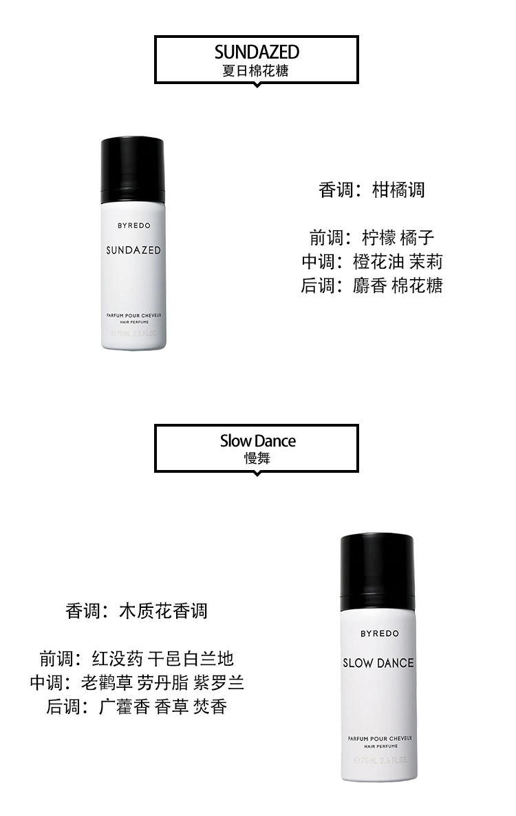 商品BYREDO|Byredo百瑞德发香喷雾75ml 煦日棉香织品,价格¥353,第8张图片详细描述