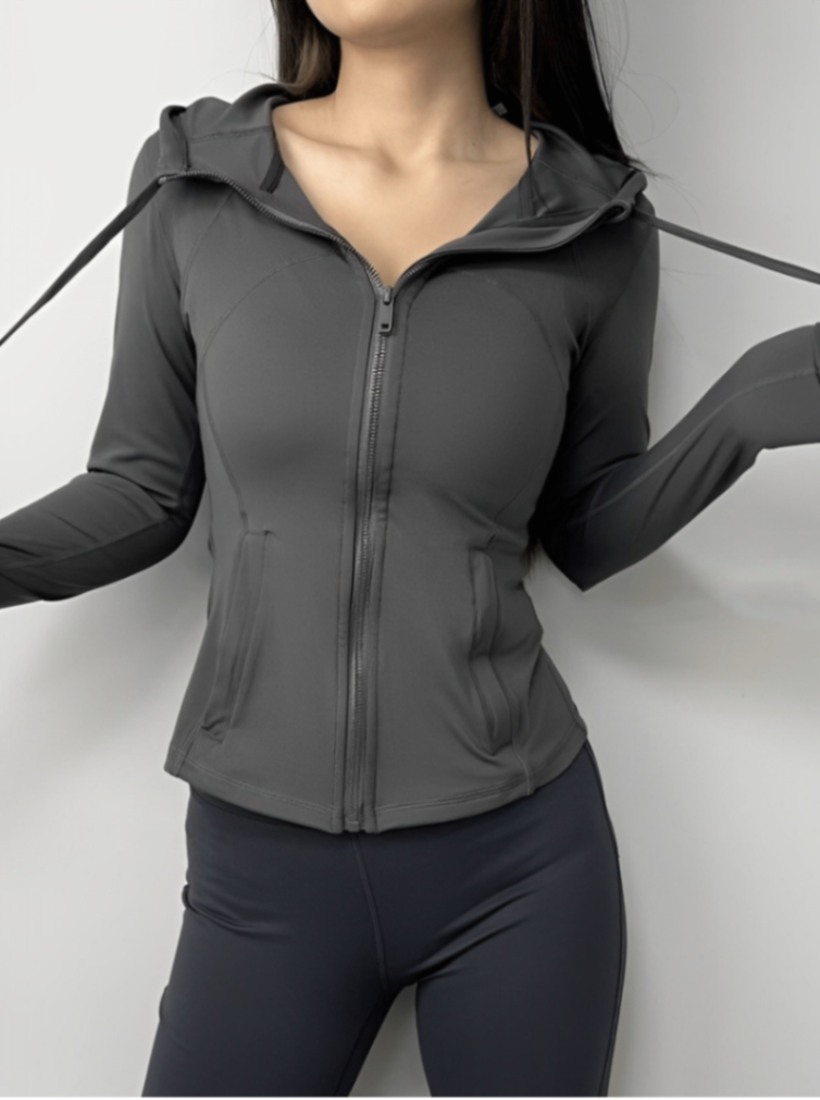 商品[国内直发] GLENVINTEN|格兰云顿新品秋冬连帽防晒速干外套女瑜伽服上衣长袖运动,价格¥369,第6张图片详细描述