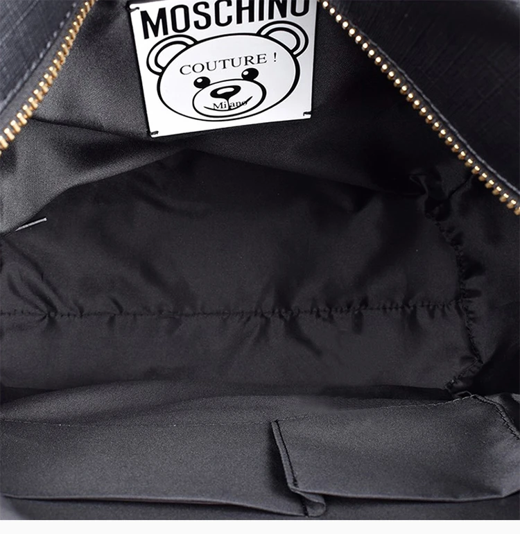 商品Moschino|MOSCHINO 黑色女士双肩包 7A7632-8210-1555-191,价格¥3476,第9张图片详细描述